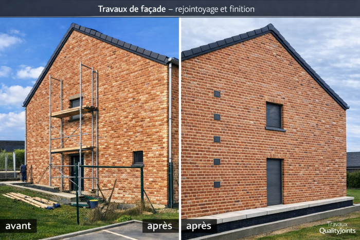 Rejointoyage nouvelle construction à Warsage